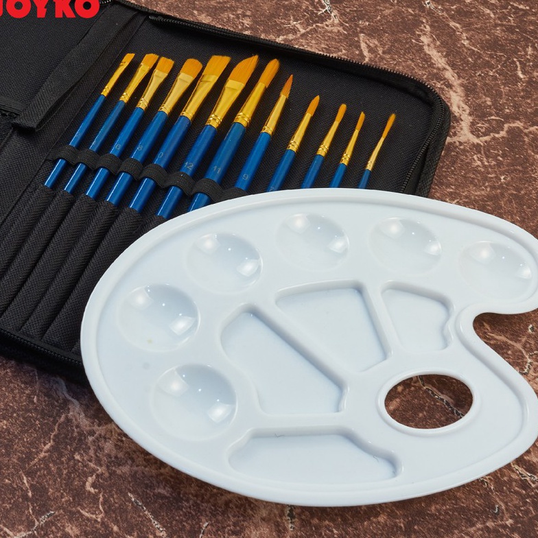 

GROSIR BRUSH SET PALETTE SET KUAS LUKIS HALUS SET KUAS PALET MURAH BERKUALITAS ACRYLIC WATERCOLOUR POSTER BRS7