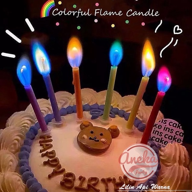 GROSIR Lilin Colour Flame  Lilin Api Warna  Lilin Ulatah nyala api Warna warni Lilin Warna