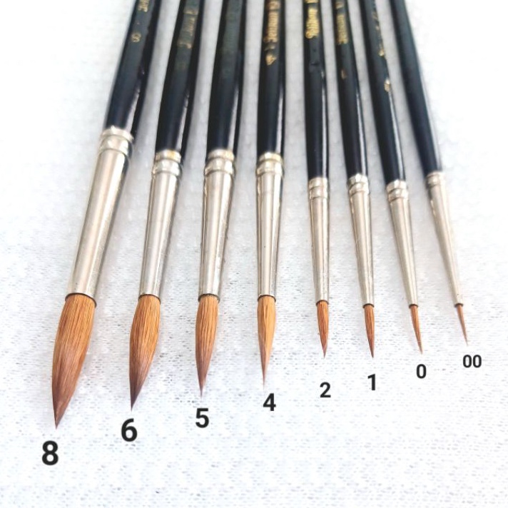 

READY STOCK Kuas Pelikan kuas lukis made in Germany pelikan Paintbrushes Paint brushes kuas type round kuas lukis