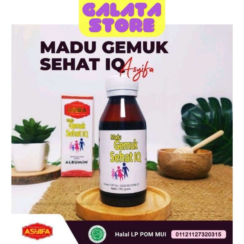 

ASYIFA Madu Gemuk Sehat ASYIFA Madu Gemuk Sehat sangat cocok dikonsumsi setiap anak yang membutuhkan nutrisi yang tinggi, menambah nafsu makan, daya ingat/suplemen otak, membantu perkembangan tubuh dan daya tahan tubuh(antibodi) pada anak