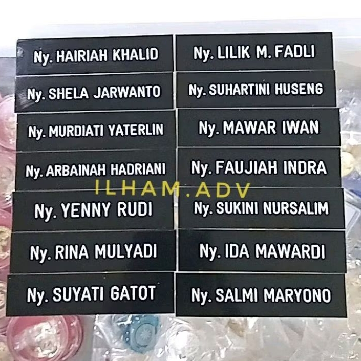 

papan nama dada nametag grafir persit kartika chandra kirana nametag nyonya > peniti