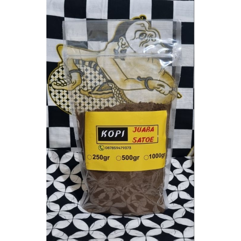 

KOPI JUARA SATOE 1.000Gr | KOPI ROBUSTA MANTAP, KOPI MURNI FRESH ROSTED