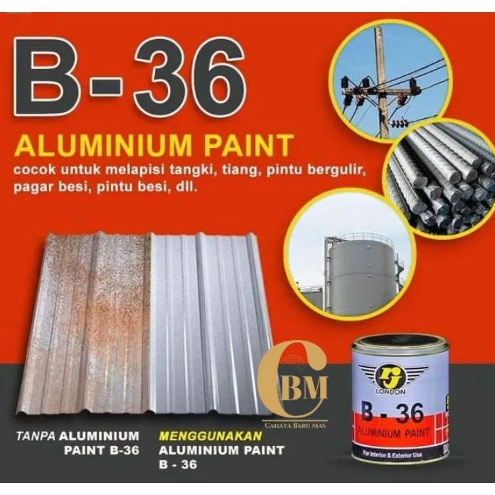 

TERLARISSS Cat Alumunium B36 RJ LONDON Cat Minyak Silver Cat Minyak 1 gram