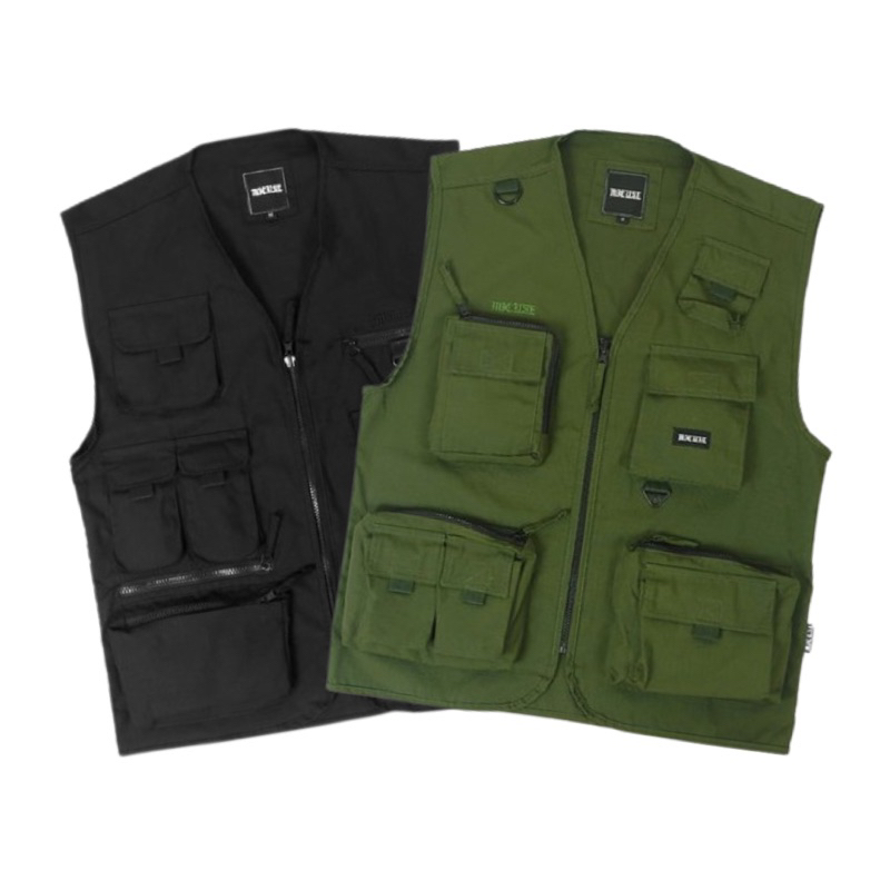 Micuse - Vest Black Green Rompi Tactical