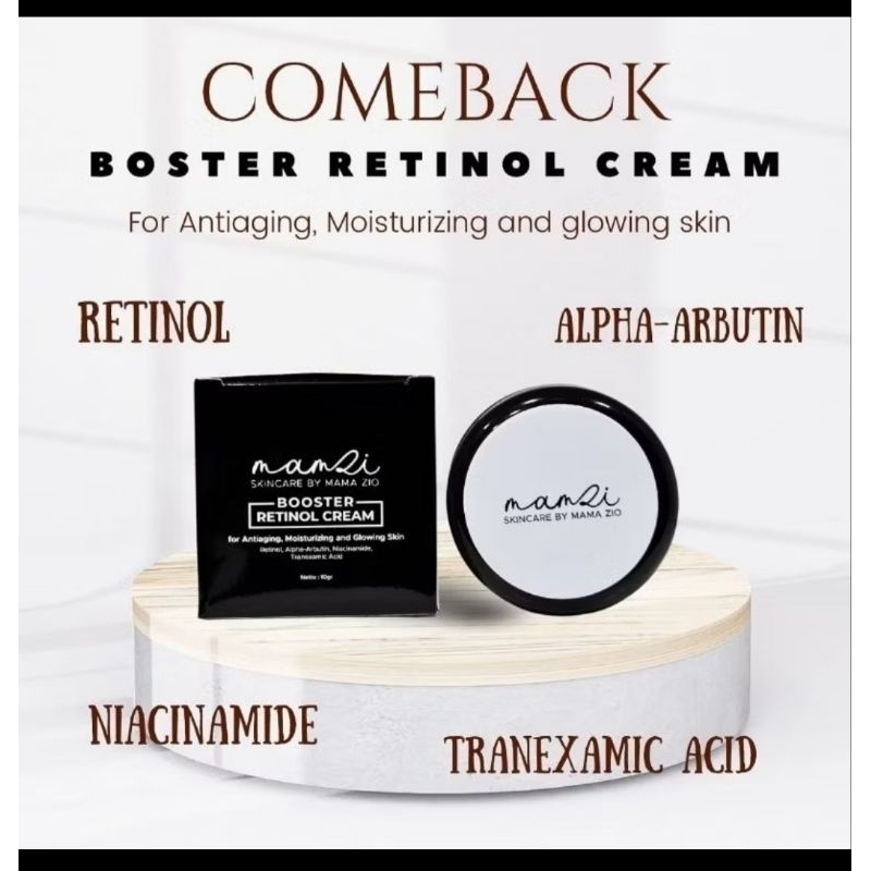 CREAM BOSTER RETINOL MAMZI || BOSTER MAMA ZIO || CREAM BOSTER BY MAMZI