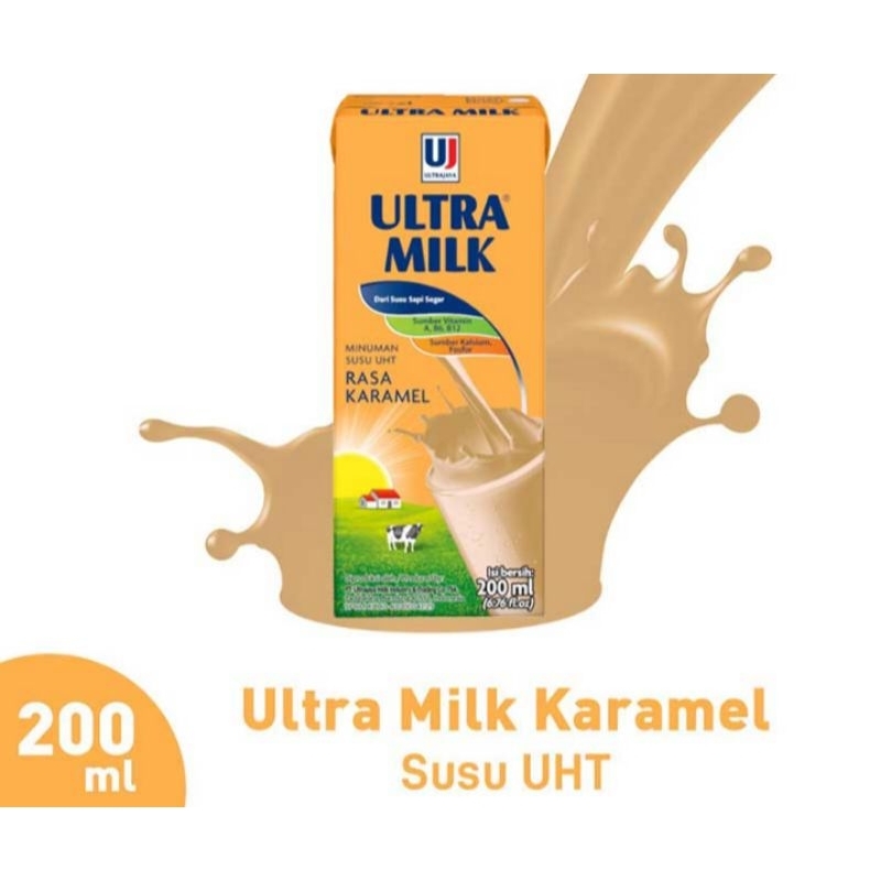 

ULTRA MILK Susu UHT Karamel 200 ml