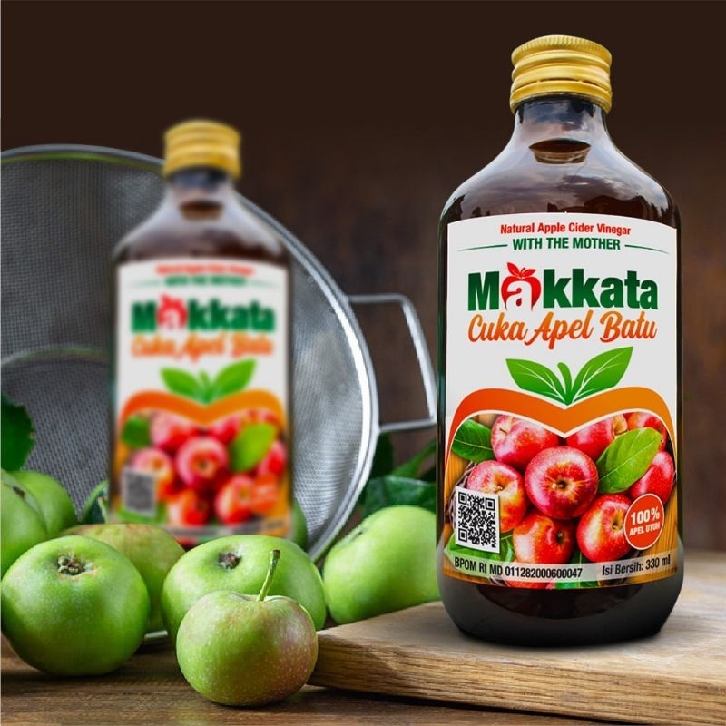 

Cuka apel Batu Malang organic Makkata 100% apel utuh