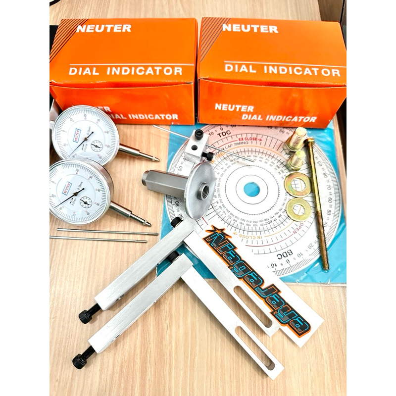 busur derajat motor dial set dial indikator paket ekonomis