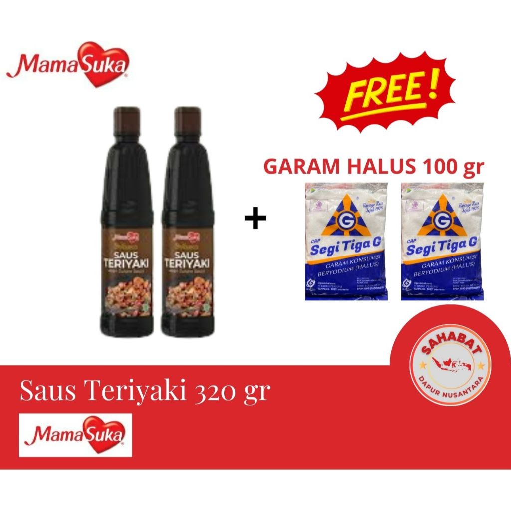 

[GRATIS 2 BKS GARAM] Saus Teriyaki 320 gr [2 PCS]