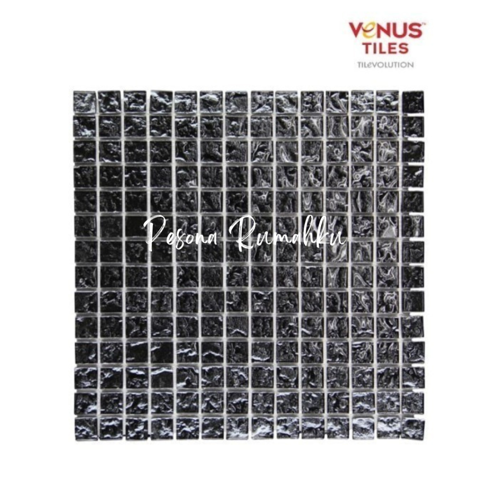 Mosaic Venus Type Neo Black - Mozaik Mosaic Dinding Hias Rumah Modern