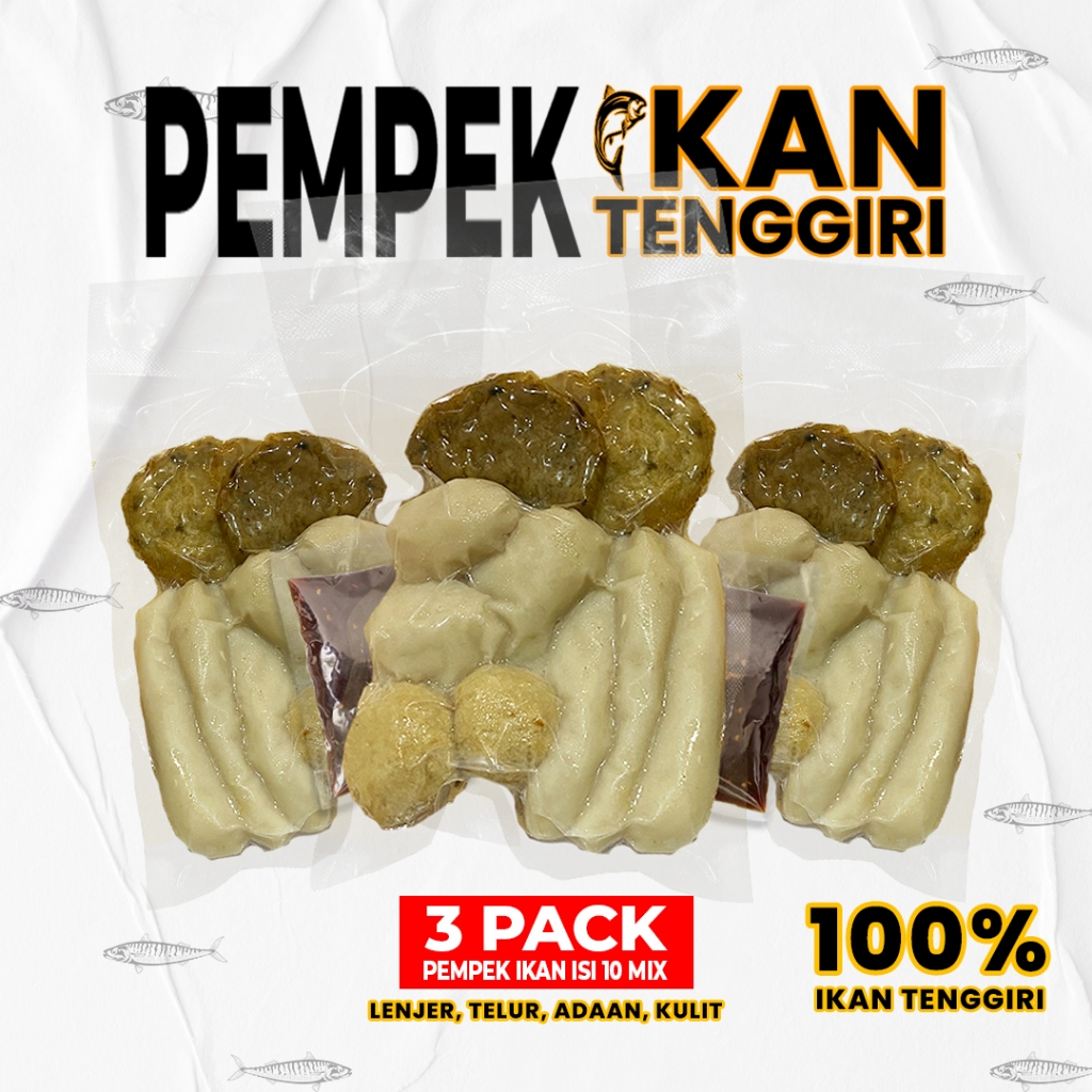 

Ikan Tenggiri isi 10 ( 3 Bungkus )