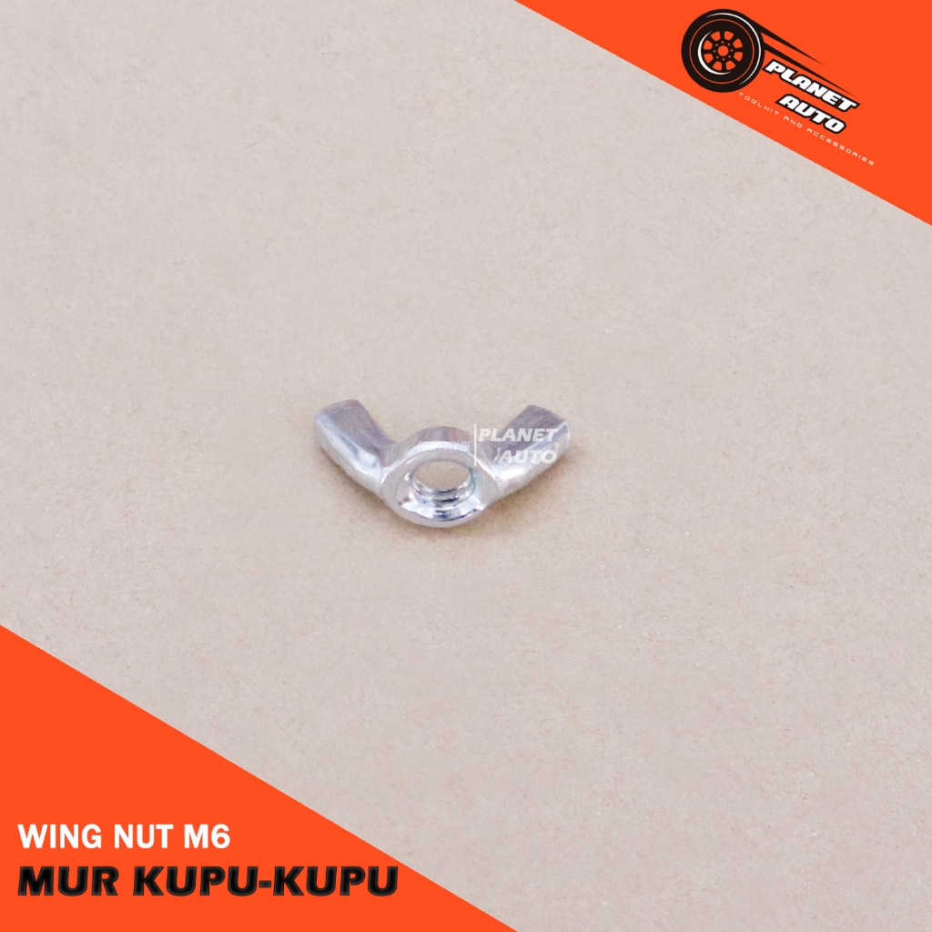 Mur Kupu-Kupu M6 Baut 10 mm Mur Kuping Wing Nut Harga Satuan