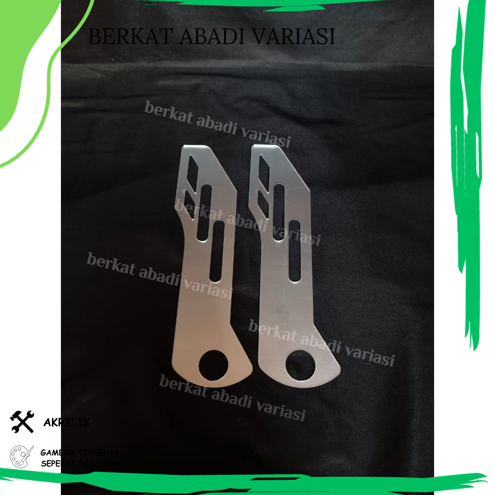 GARNISH COVER KNALPOT FAZZIO 125 GARNIS AKSESORIS MOTOR YAMAHA FAZZIO AKRILIK MIRROR