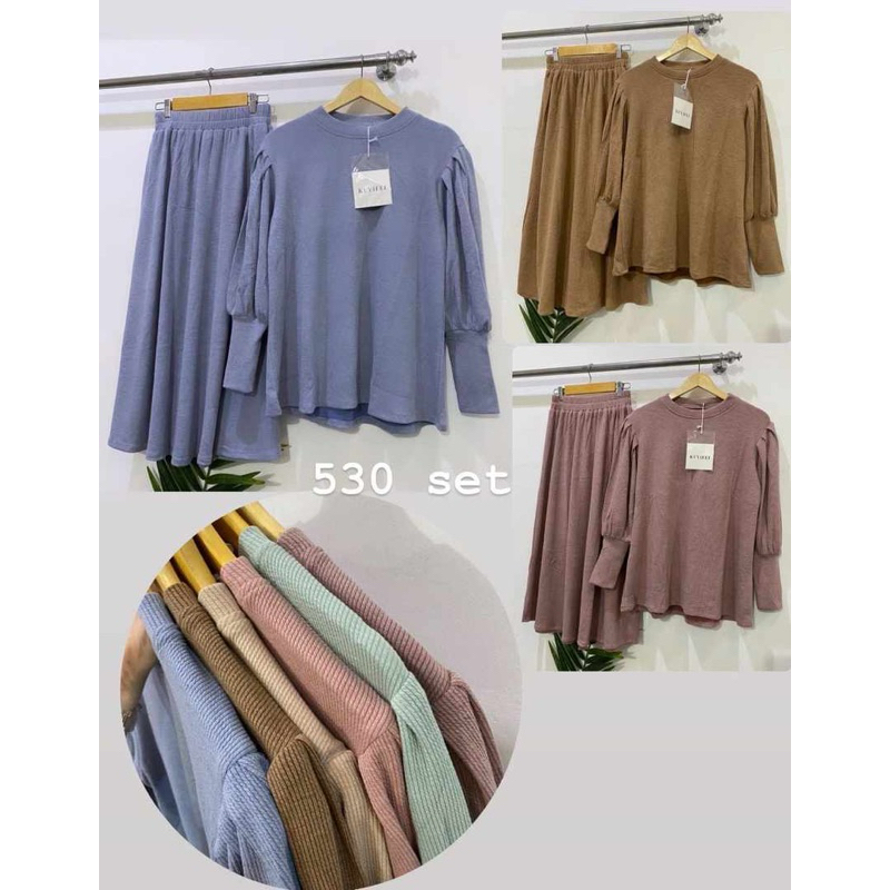 Kuyifei 530//setelan rok Kuyifei import//pakaianwanitasby
