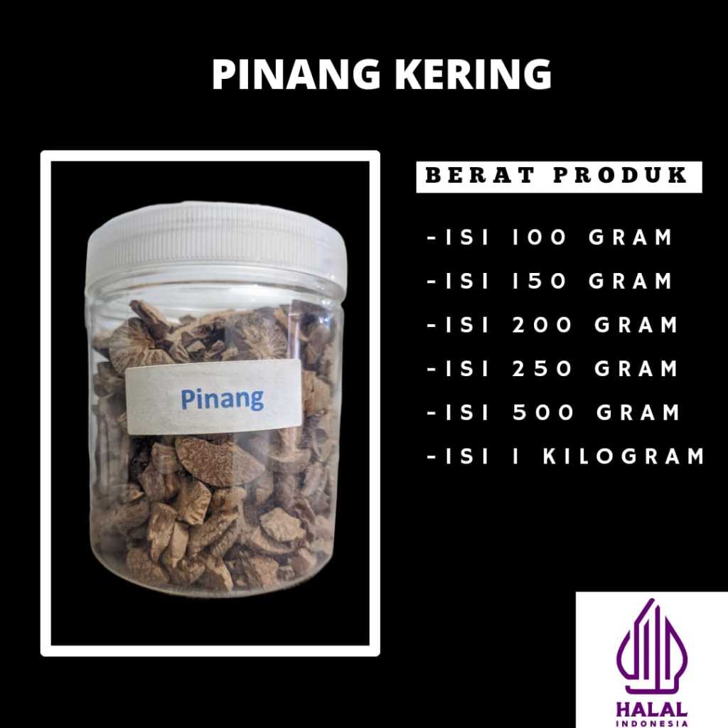 

Pinang kering murni asli 100%