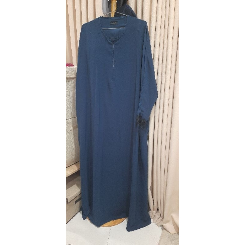 Ditsy Moslem Wafaa Dark Teal & Himosly khimar