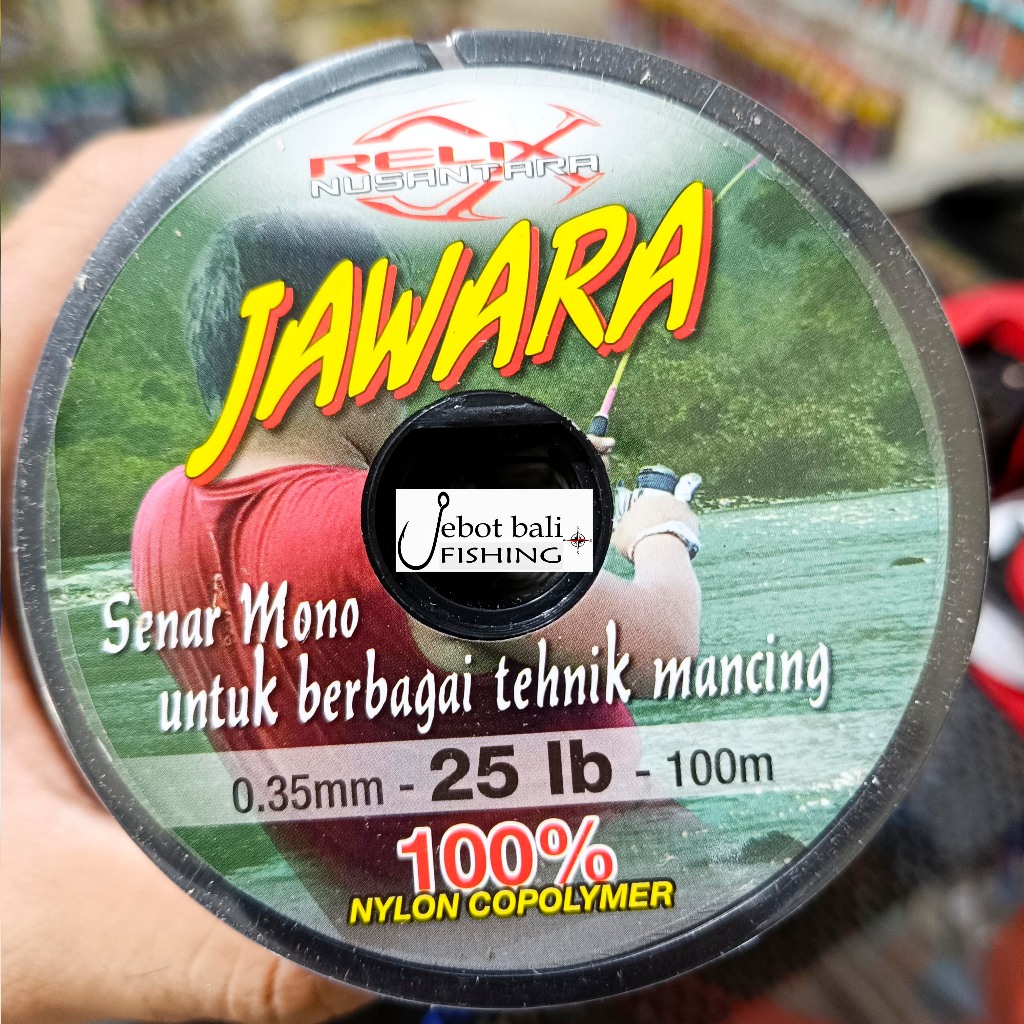 Senar Pancing Mono / Nylon Relix Nusantara JAWARA - Tali Pancing Plastik