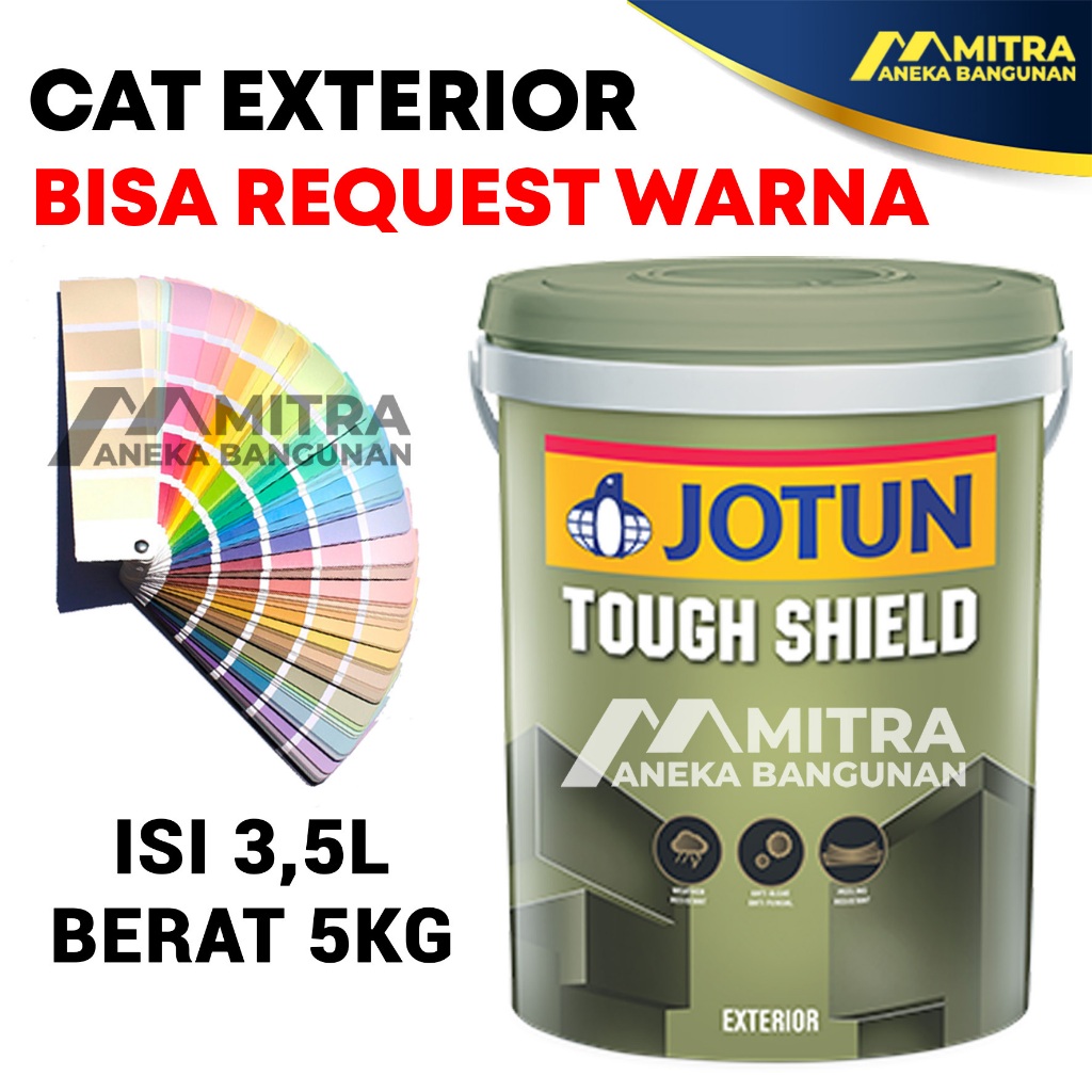 Promo [Part 2] Cat Tembok Eksterior Jotun Tough Shield 3,5 Liter 5 Kg / Bisa Custom Warna Tinting