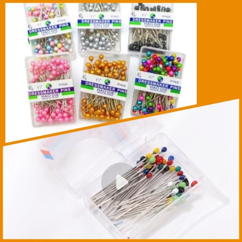 jarum Pentul Mini jarum besar 1 Box isi 20-25 jarum rum Hijab Stainless