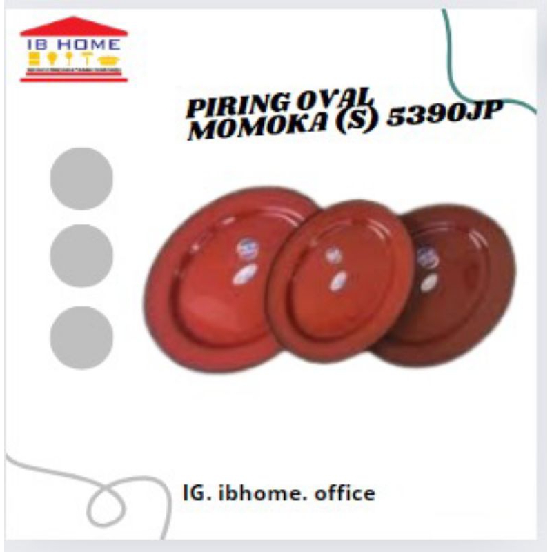 piring oval plastik