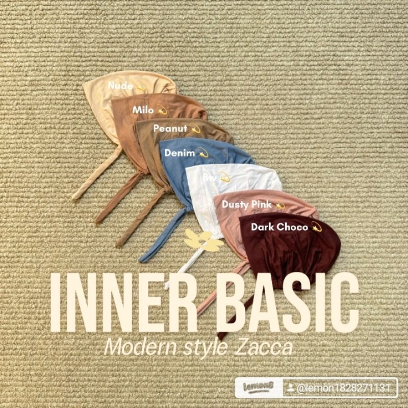 ZACCA - Inner Basic Turki/Ciput Kaos Tali/Ciput Rayon/Ciput Kain Premium Nyaman