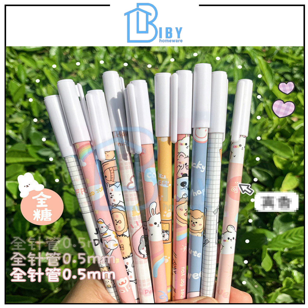 

BIBY Puplen Gel Karakter Dapat Dihapus 0.5mm / Pena Alat Tulis Sekolah Kantor Bullet Tip Ink Erasable Pen Gel