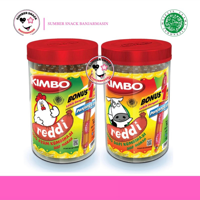 

Kimbo Reddi Sosis Kombinasi Siap Makan (Isi 25/Toples) (525g)