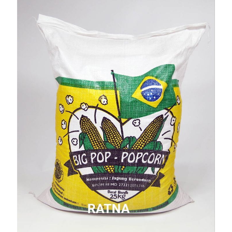 

JAGUNG POPCORN PREMIUM BIG POP 25kg BRAZIL JAGUNG MENTAH (Via Cargo)
