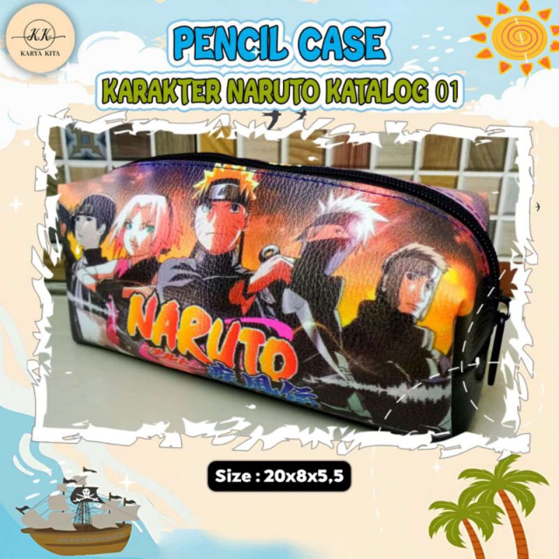 

MIX PENCASE | kotak pensil karakter NARUTO KODE 01