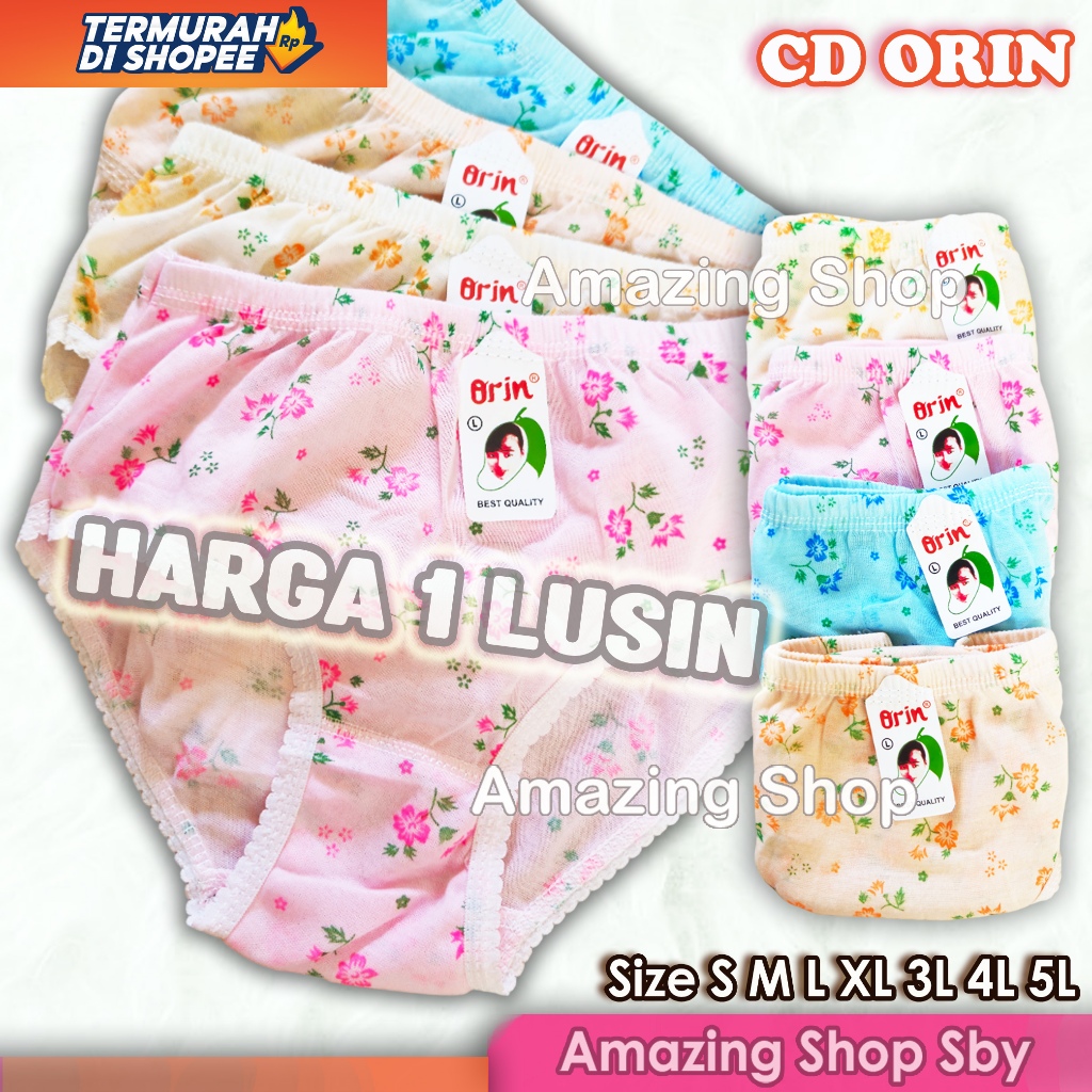 1 Lusin / 12 Pcs Celana Dalam Wanita ORIN / CD wanita Orin Termurah