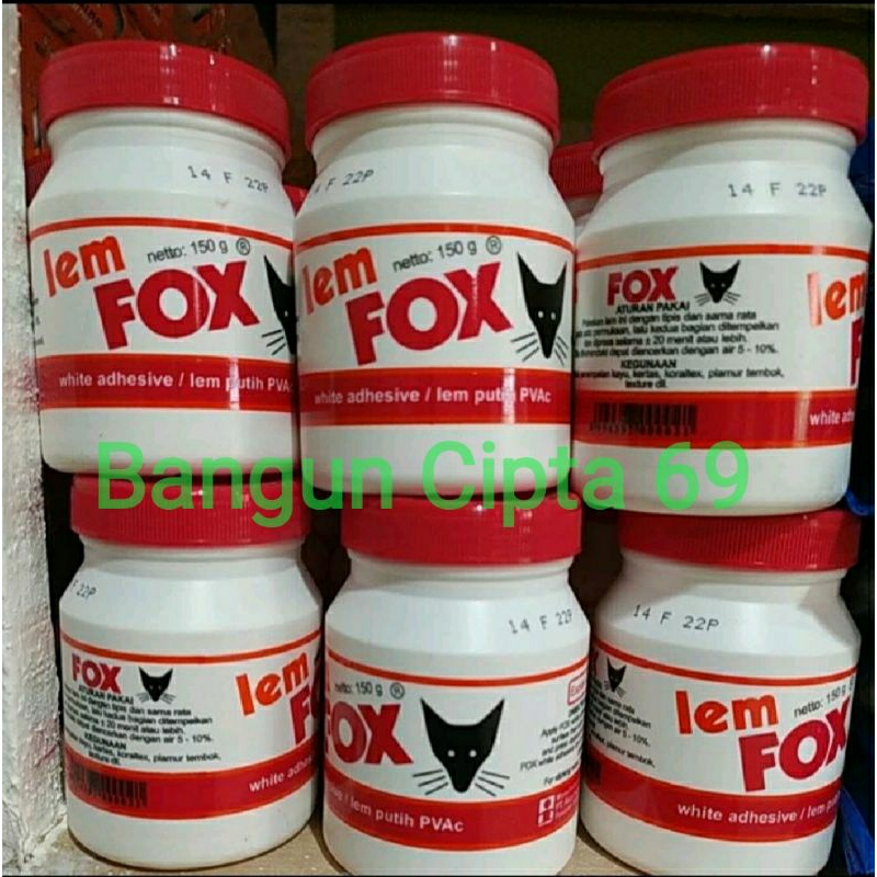 

lem fox botol kecil 150 gr/lem kertas pvac