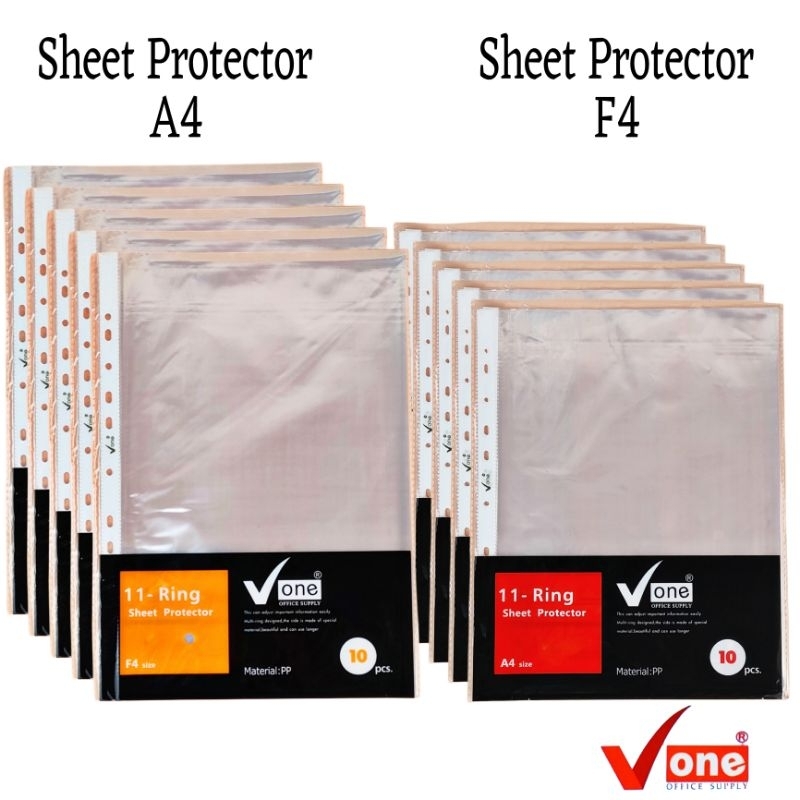 

DJB - Sheet Protector A4 - F4 File Folder Folio Plastik Binder Dokument 11 Ring - Isi 10pcs