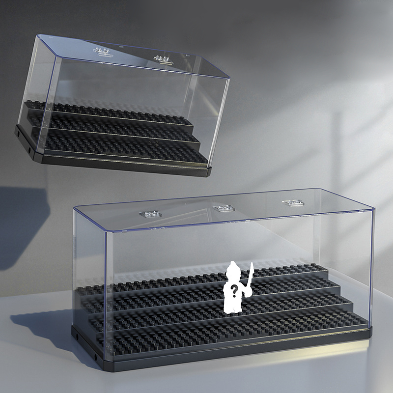 Kotak Acrylic Display Minifigure Lego / Box Display Base Plate Lego Mini