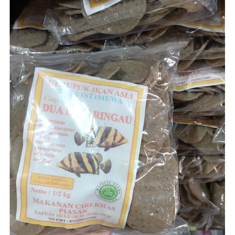 

Kerupuk Ikan Ringau Kalimantan 1/2kg