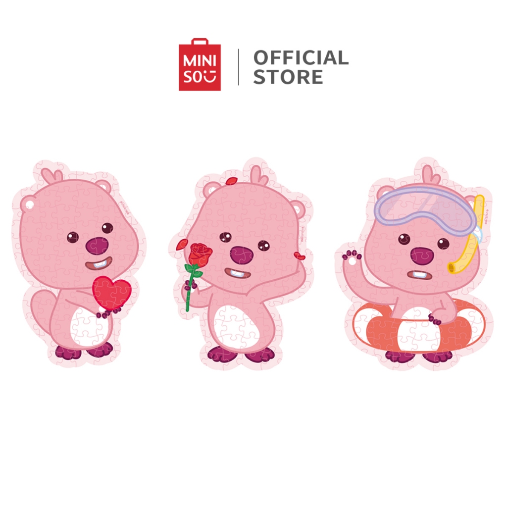 Miniso x Zanmang Loopy Collection Puzzles Membingungkan Mainan Perakitan Gaya Gila Yang Lucu Mainan 