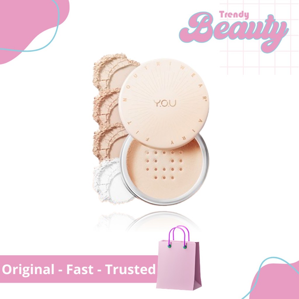 YOU NoutriWear+ Airy Fit Loose Powder Sebum Bedak Tabur Oil Control - Classic Ivory
