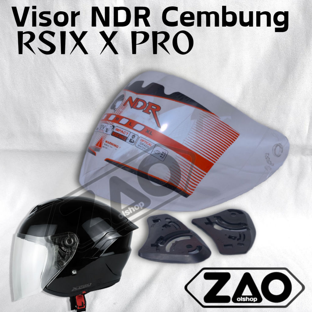 Kaca Helm R-SIX X PRO Visor Helmet CEMBUNG ganteng NDR2