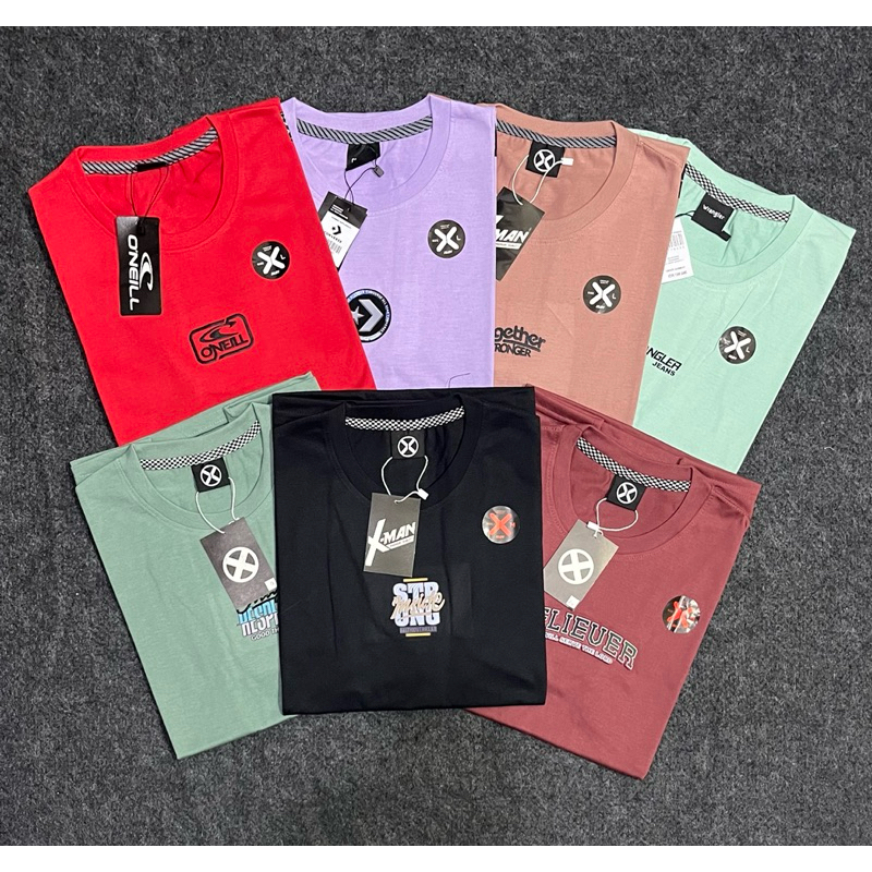 COD 4pcs paket kaos distro M,L,XL,XXL,XXXL Brand Matahari Baju pria wanita jumbo