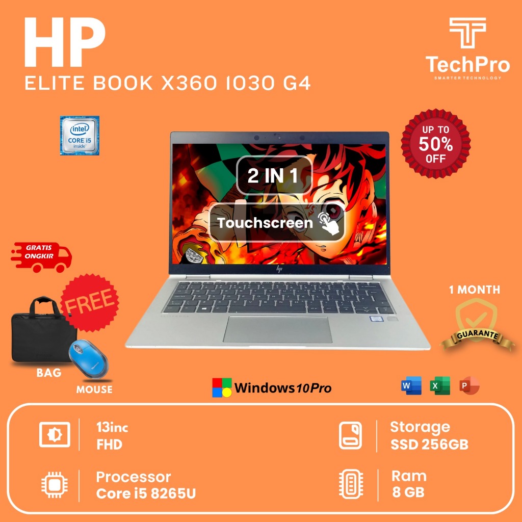 Laptop HP EliteBook variasi i5.8 ram 8 ssd 256 Termurah