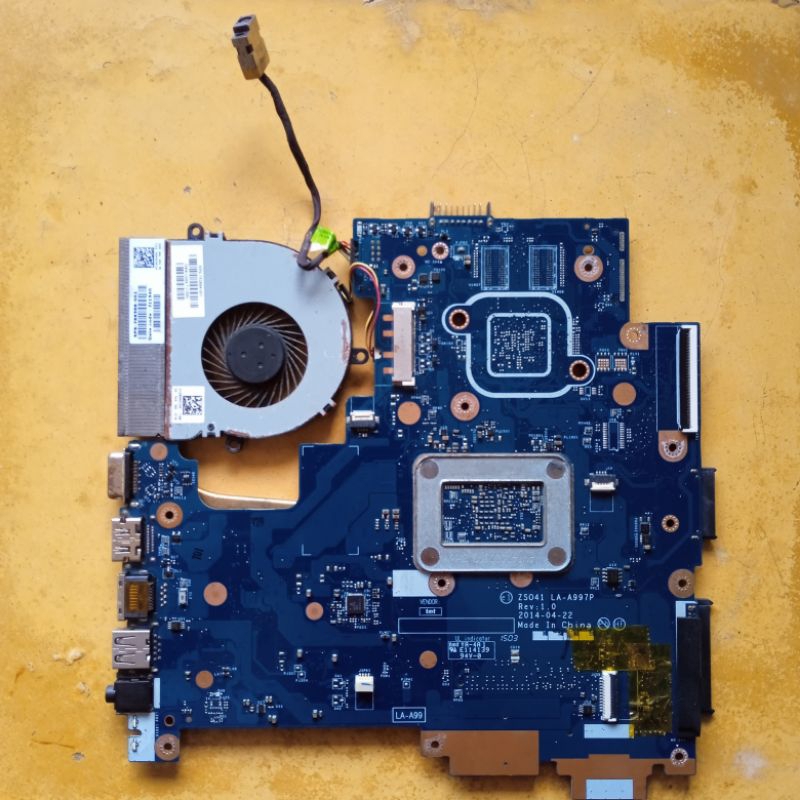 Motherboard Mainboard Mobo Hp14 - g102au Amd A4 - 5000 ZS041 LA - A997P REV : 1.0 Bekas
