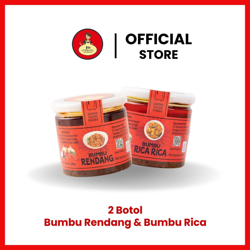 

YO COOKING - Spesial Bundling Bumbu Masak Rendang dan Rica yocooking