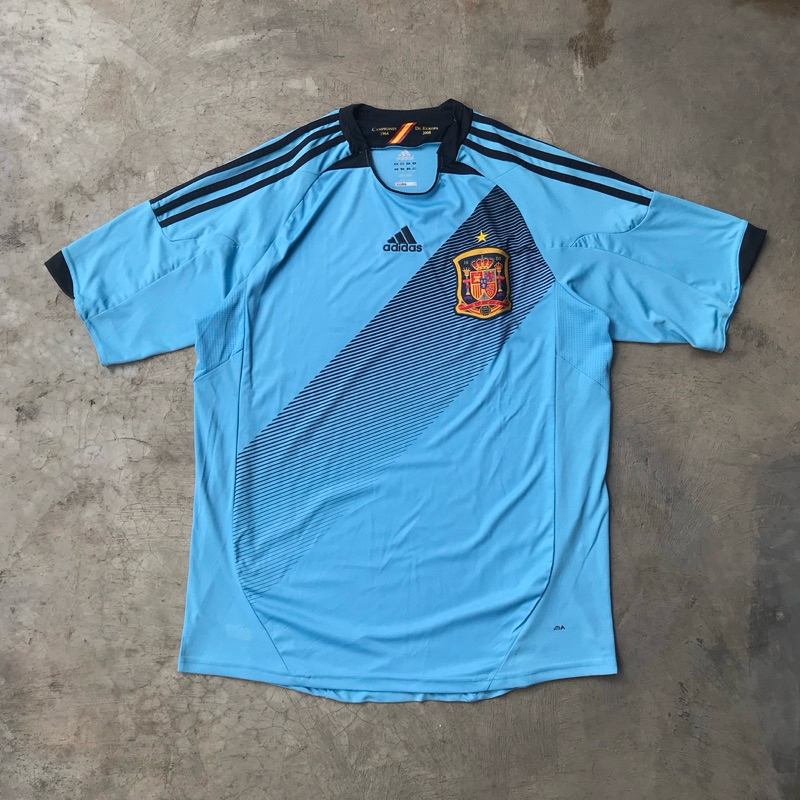 Adidas ESPANA RFCF Spain Blue Soccer Jersey Campeones 1964 De Europa 2008