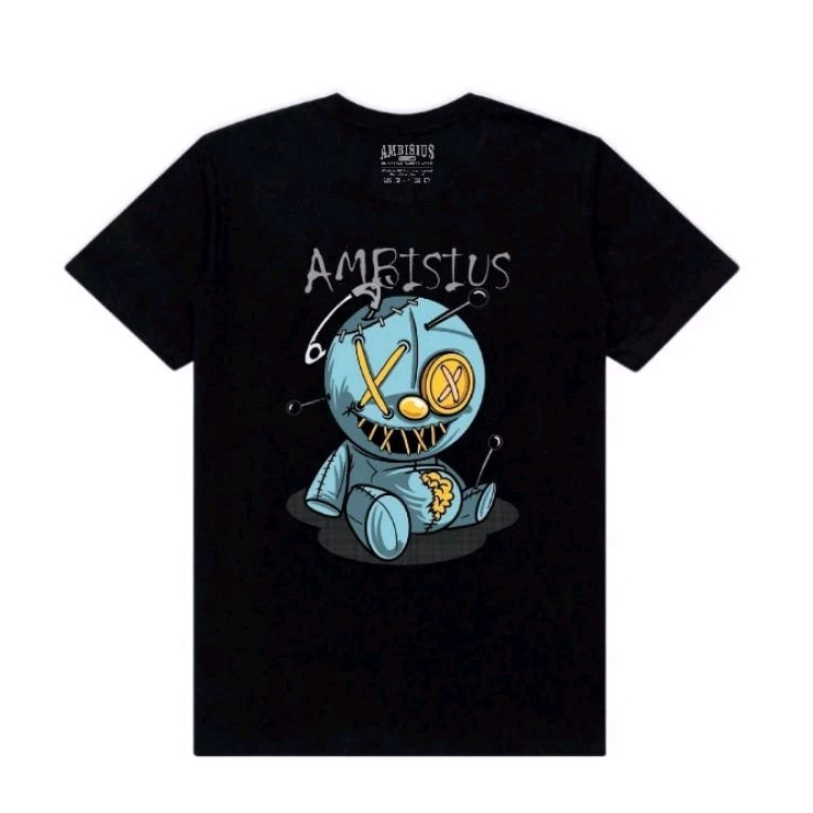 KAOS PRIA DISTRO VOODOO DOLL LENGAN PENDEK KATUN PREMIUM - BAJU KAOS OBLONG COWOK CEWEK KEREN - PAKA