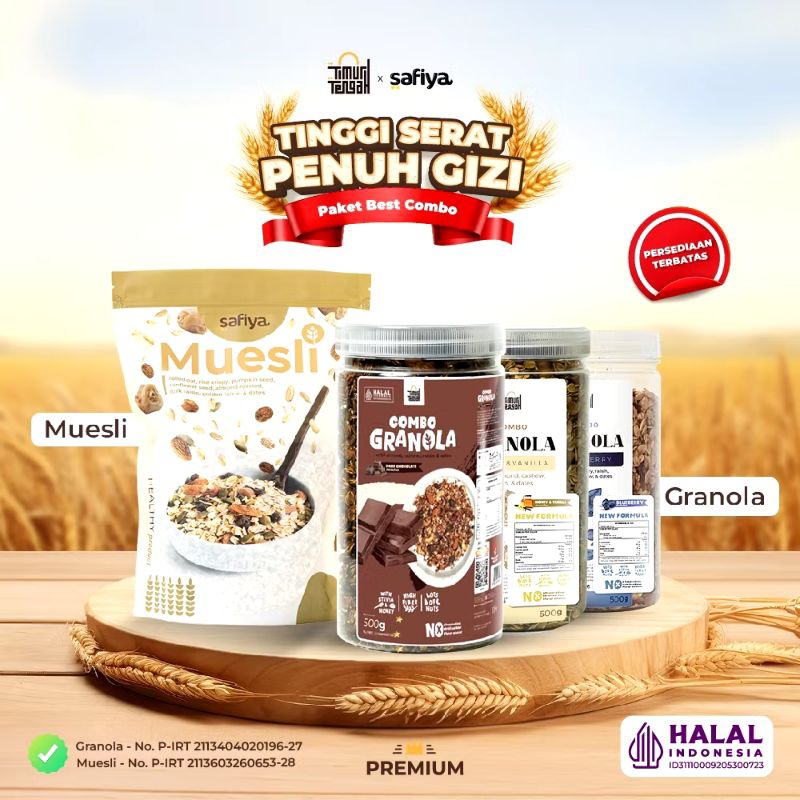 

Paket Combo Muesli 500g & Granola 500g