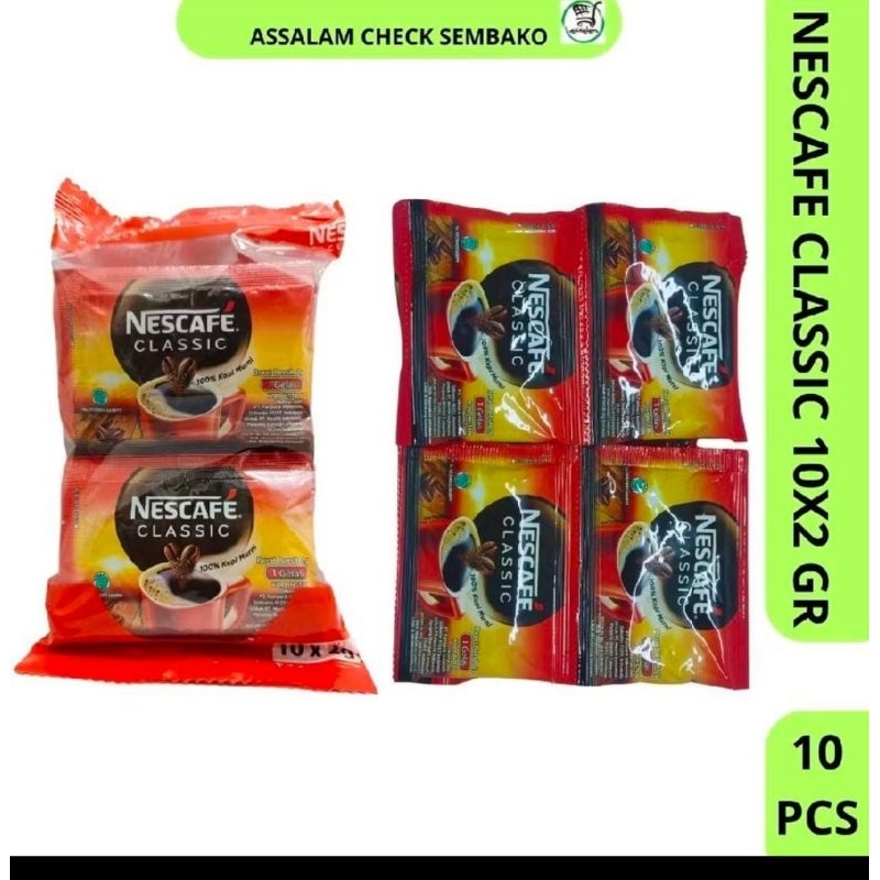 

nescafe classic renceng isi 10 pcs 2 gr x 10 pcs