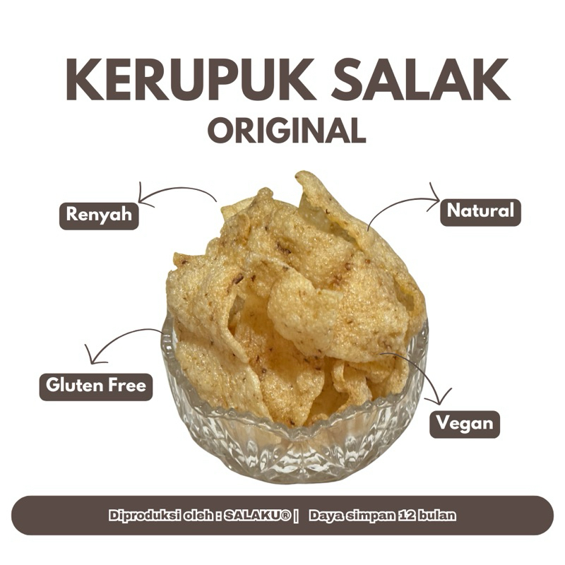 

Kerupuk Salak SALAKU®️50 gr varian Original