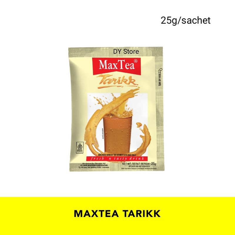 

MAXTEA TARIKK Kemasan Sachet 25g 1Renteng / Teh Tarik 10pcs ( 1 RTG )