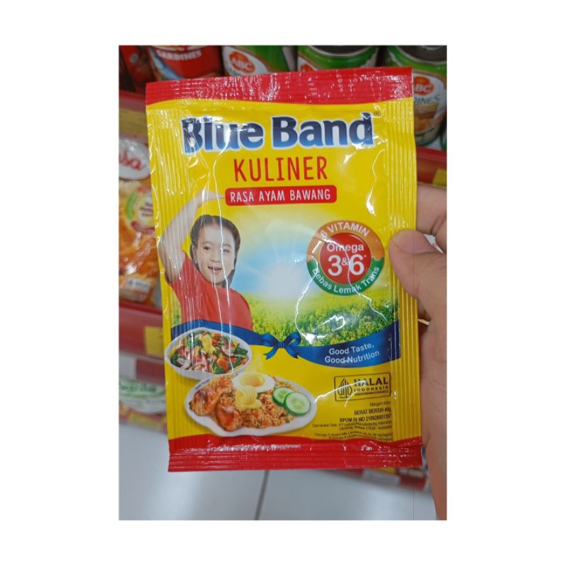 

BLUE BAND KULINER MARGARIN RASA AYAM BAWANG/SAPI BBQ 40GR