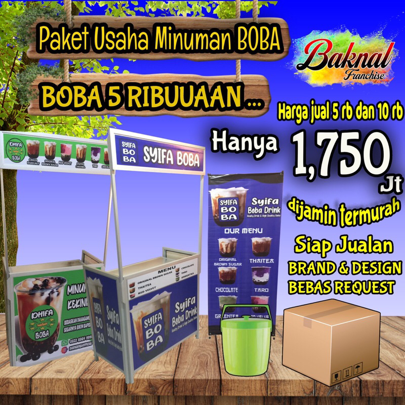 

FRANCHISE/PAKET USAHA MINUMAN BOBA MILK BROWNSUGAR LENGKAP SIAP JUALAN