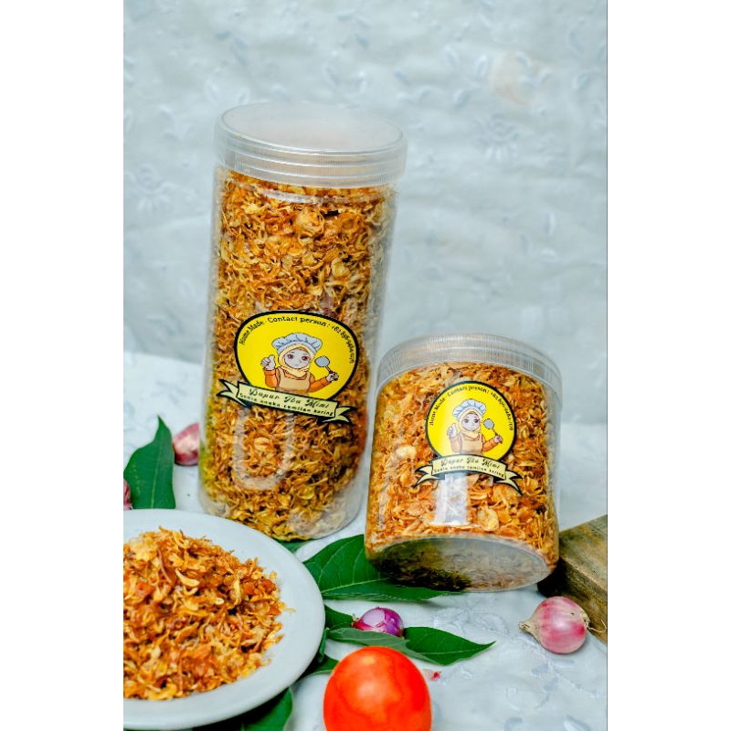 

Bawang Goreng kriuk premium asli 100% tanpa campuran terigu non MSG 150 gr